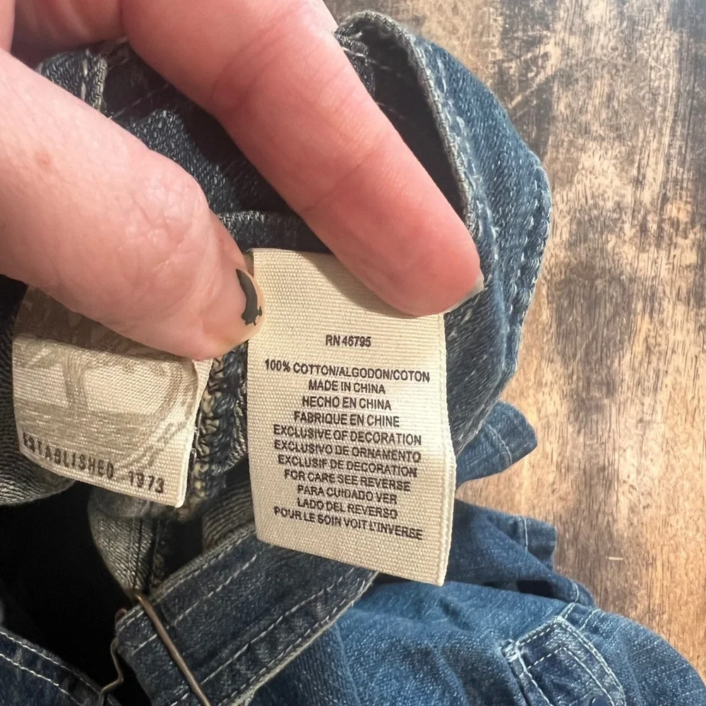 Y2K Timberland Kids Denim Overalls size 18 months